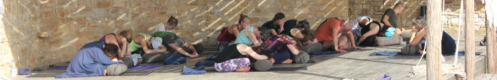 Yin yoga with Melanie Cooper Yoga Rocks Crete