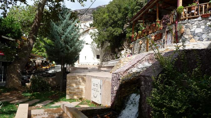 Spili picturesque mountain town near Yoga Rocks Crete