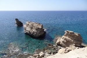 The Triopetra rock formations