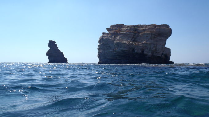 Pristine Mediterranean sea at Triopetra, Crete